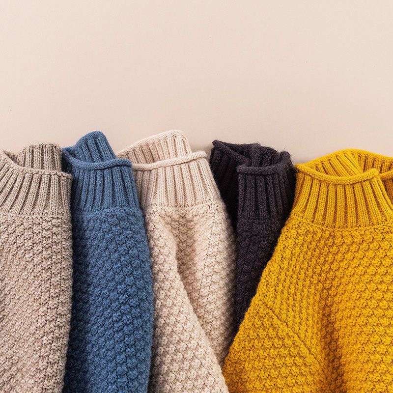 Áo sweater Dệt Kim Dày Dặn Thoải Mái Phong Cách Mới 2023 Cho Bé Trai / Bé Gái