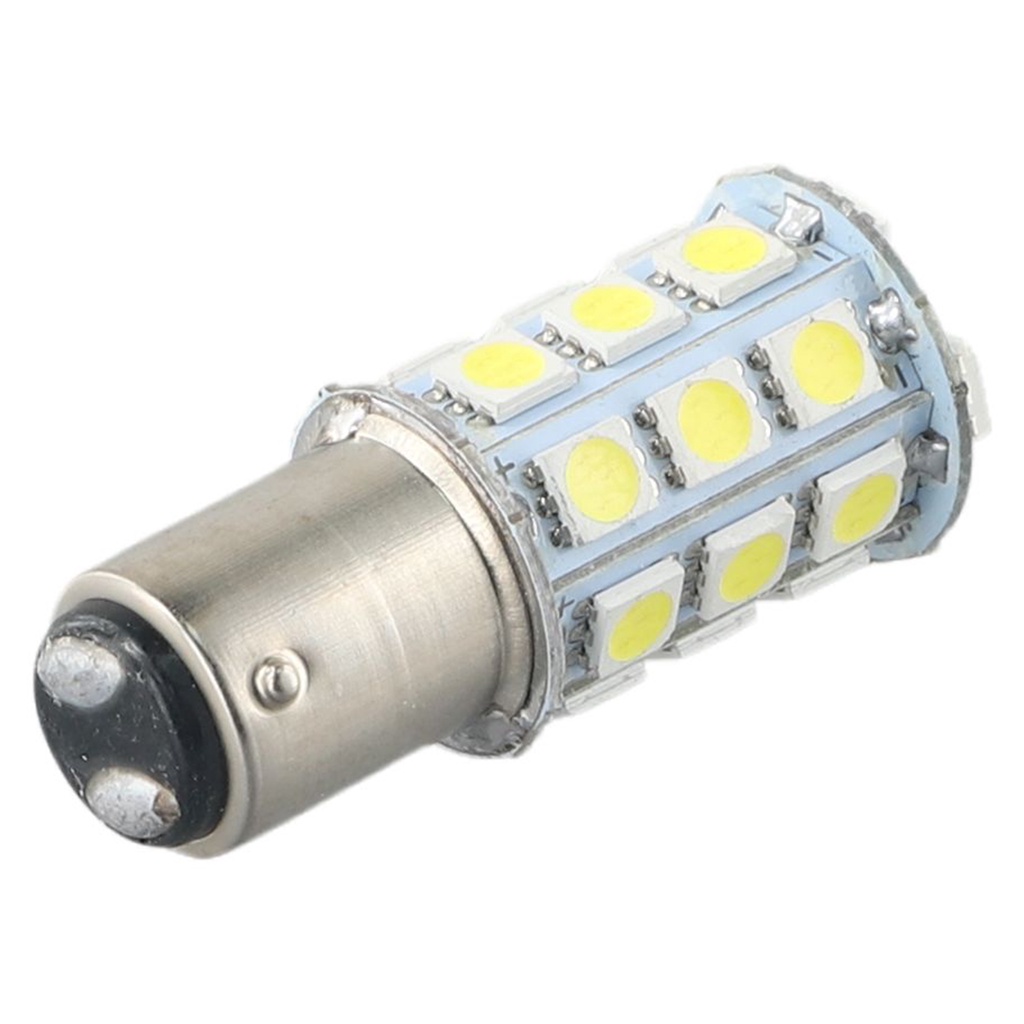 1 Đèn led 1004 1076 1142 27-smd ba15d 6000k Ánh Sáng Trắng Siêu Bền Cho Tàu Thuyền
