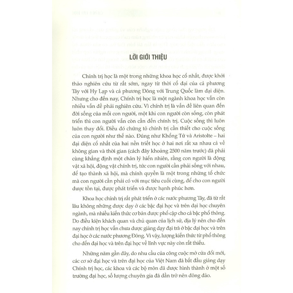 Sách Chính Trị Học  - Nhà Sách Pháp Luật New