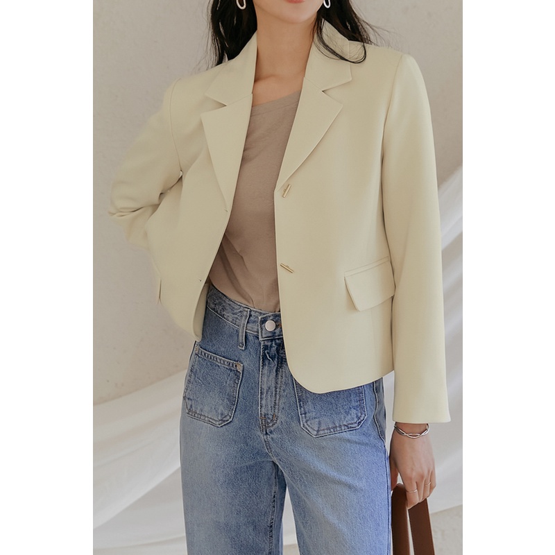 Áo Khoác Vest Ngắn Phong Cách Đường Phố Thời Trang Xuân Thu Dành Cho Nữ