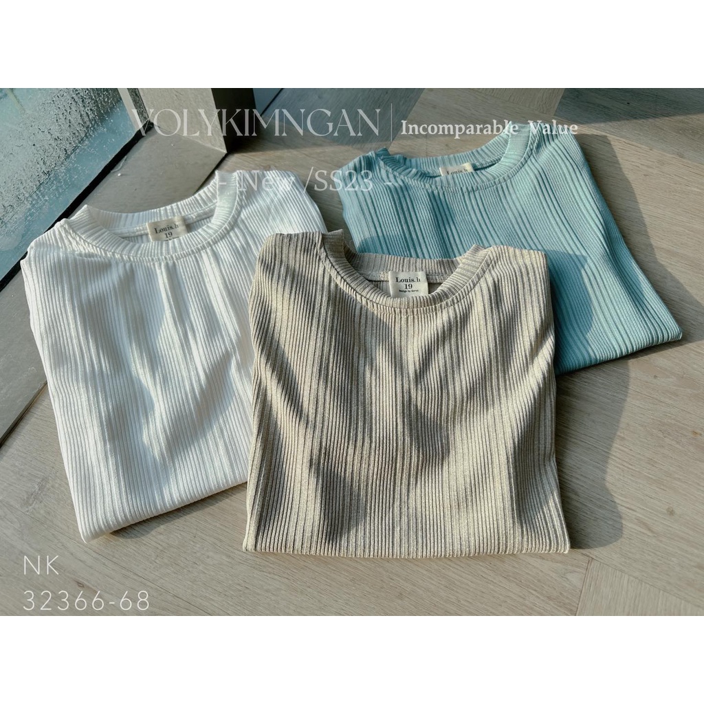 Áo trơn gân li.ke z.r