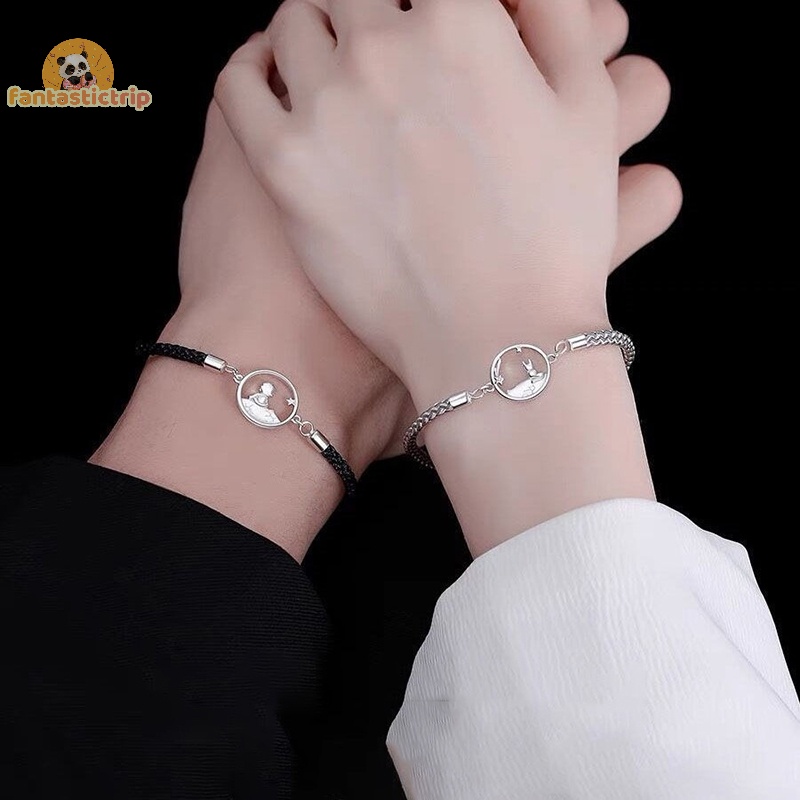 Vòng Đeo Tay Cặp Đôi Hoàng Tử Bé Và Con Cáo Dệt Kim Phong Cách Mới