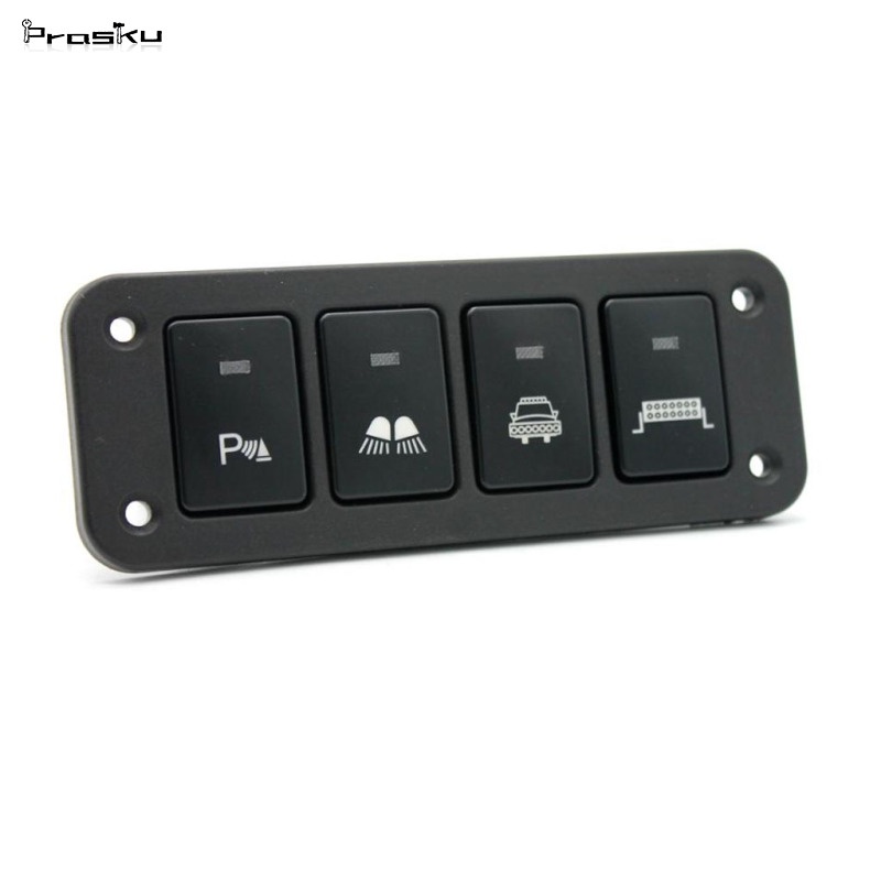 Bảng Công Tắc Đèn Pha Xe Hơi 4 Gang Màu Trắng Cho Toyota