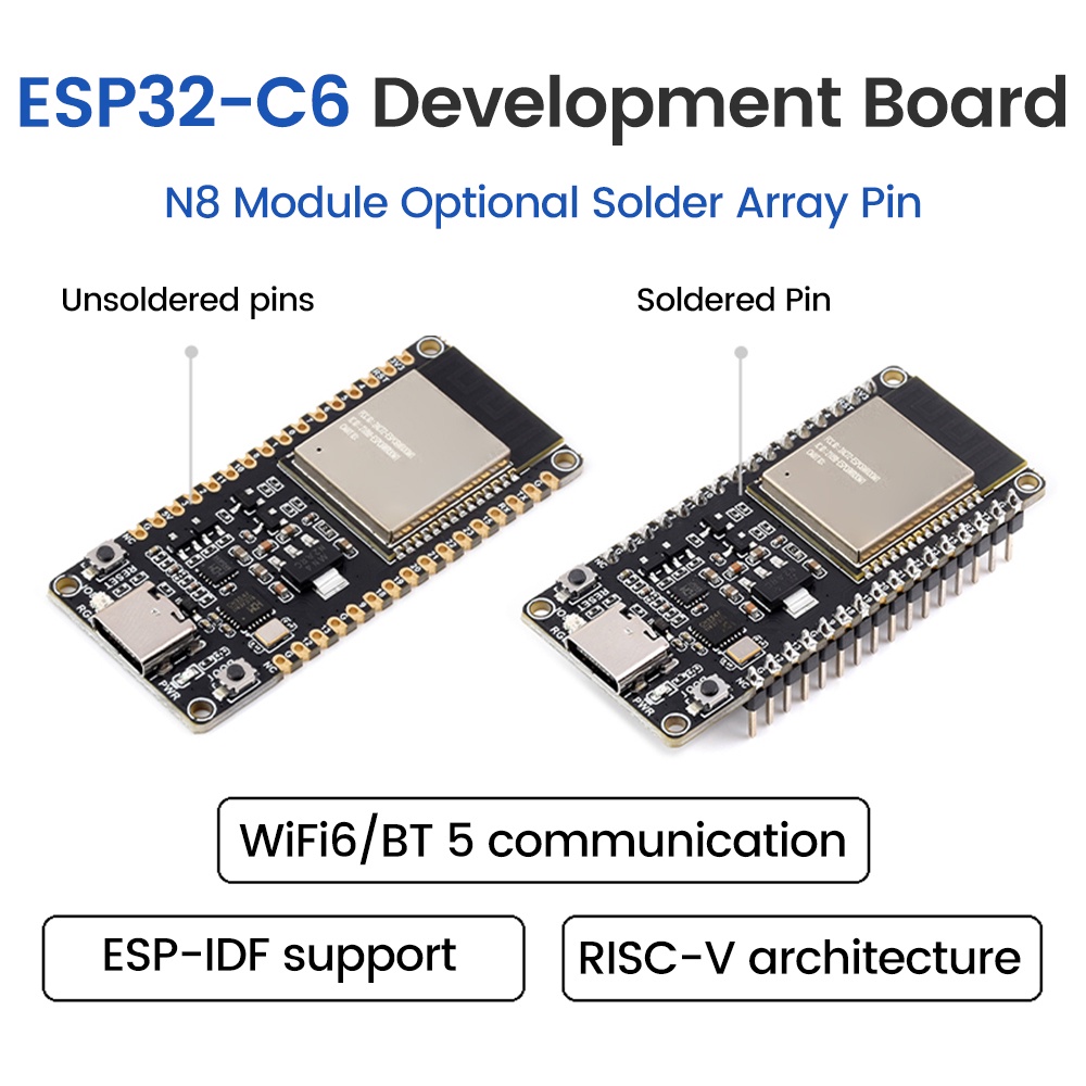 Bảng Mạch Phát Triển bluetooth pcbfun esp32-c6 Wifirisc-v 32-bit 8mb type c