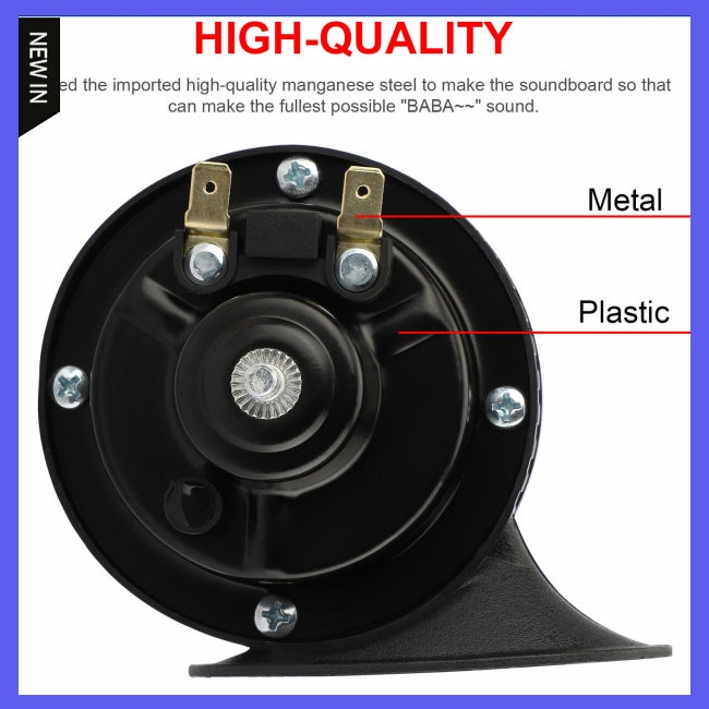 Bộ 2 Kèn Hơi Siêu Lớn 300db 12v Không Thấm Nước Cho Xe Hơi / Xe Tải / Tàu Thuyền