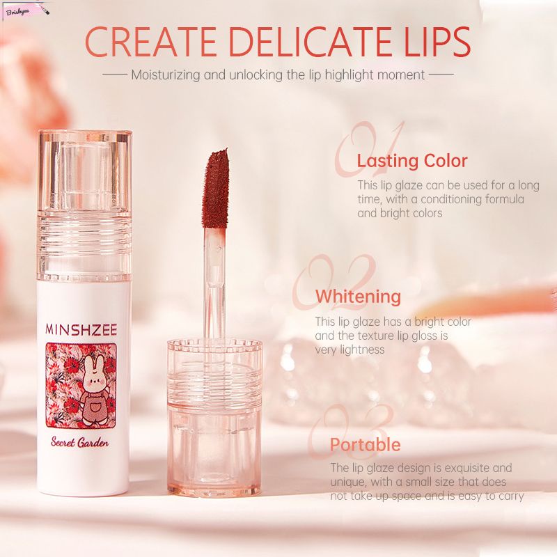 💄Son kem MINSHZEE nhung lì mềm mịn - Son môi lâu trôi, tôn da dễ dàng sử dụng quyến rũ Lynnary