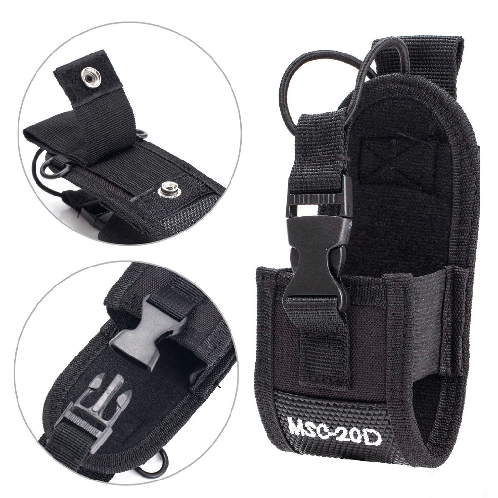 MSC-20D Túi Nylon Túi Thắt Lưng Chiến Thuật Radio Walkie Talkie Case Ham Đài Phát Thanh Hai Chiều Áp