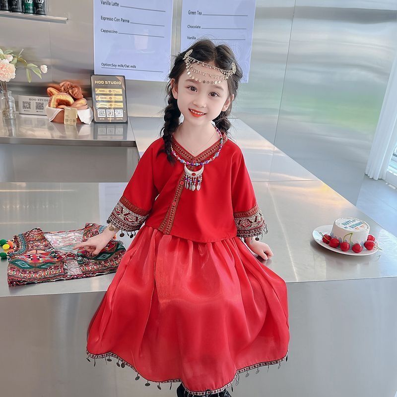 Trang Phục Múa Phong Cách Thời Trang Trung Hoa Cho Bé Gái