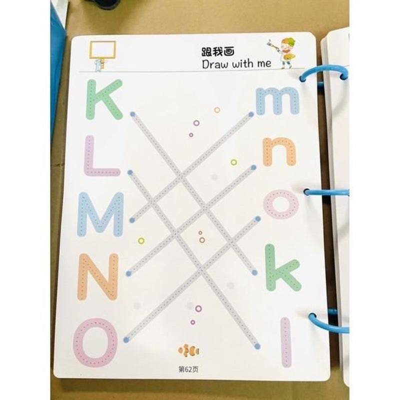 Đồ chơi thông minh viết xoá được dùng nhiều lần 64 trang, tặng kèm bút