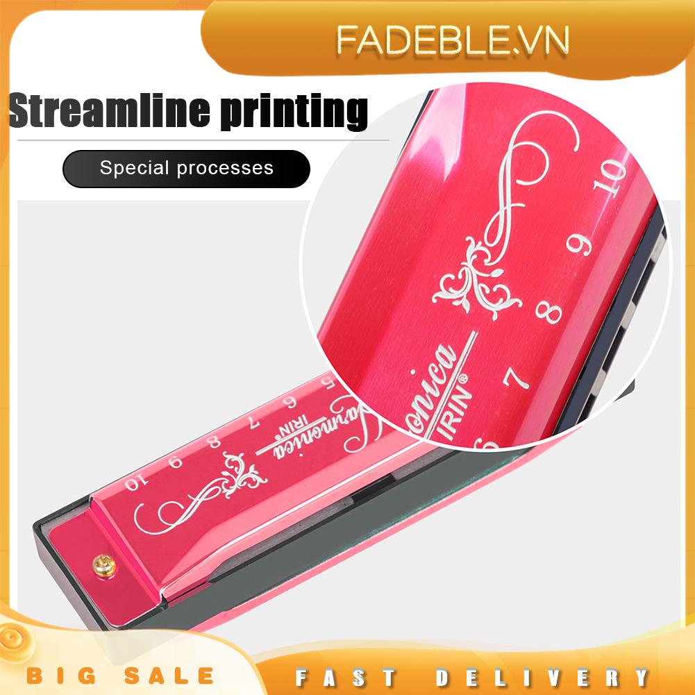 Kèn harmonica Gỗ 10 Lỗ 20 tone Giáo Dục Cho Bé