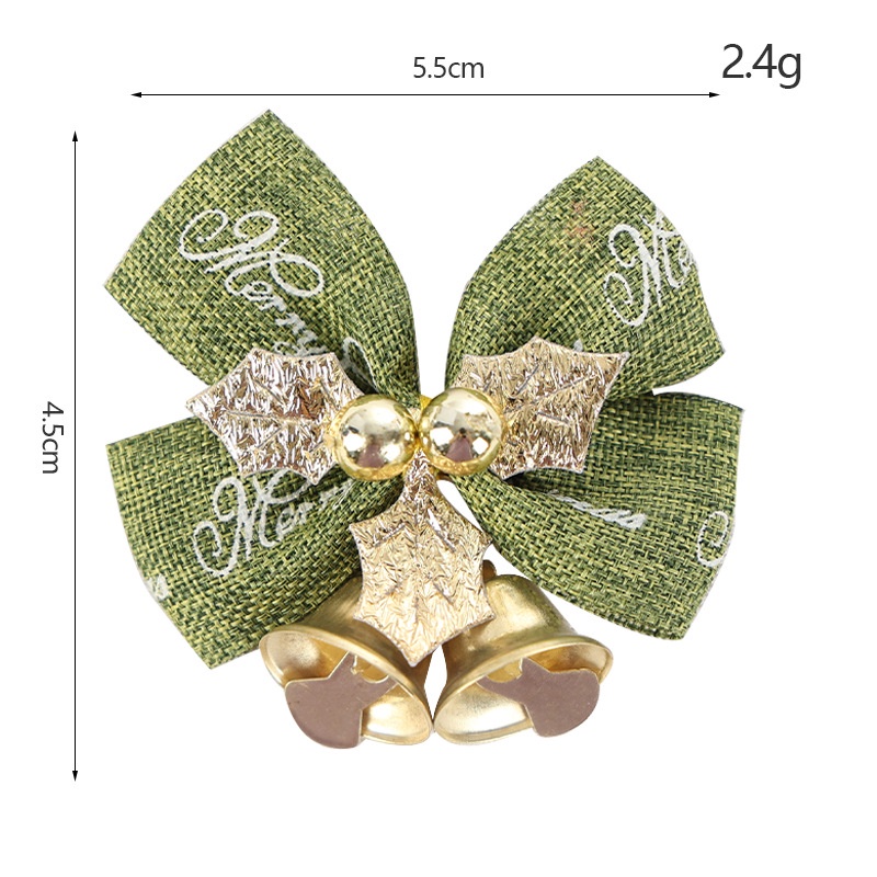 Nơ Vòng Hoa mini Trang Trí Giáng Sinh