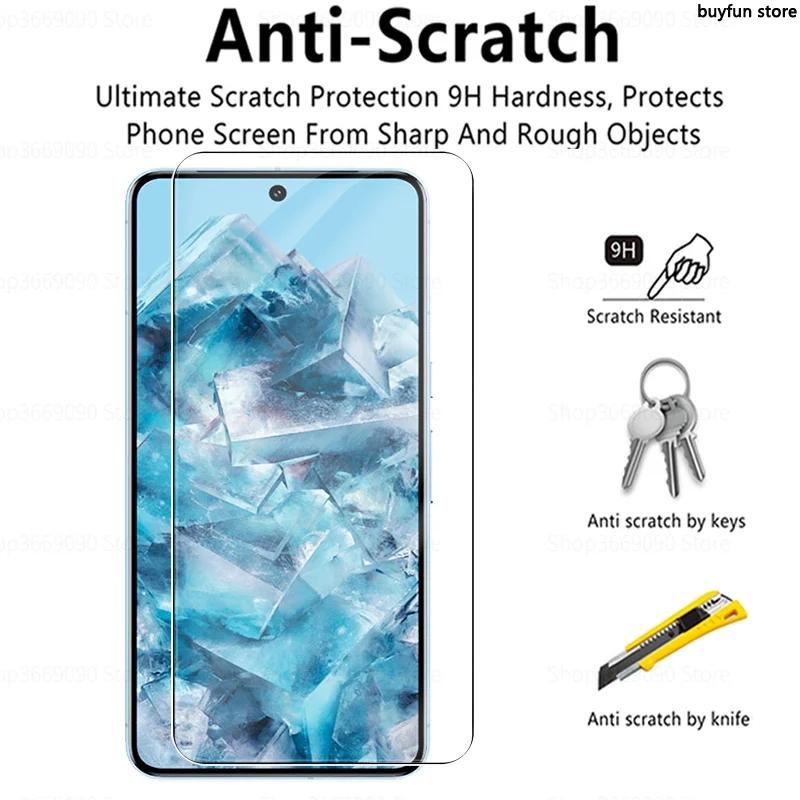 2AK 2Pieces Full Cover Tempered Glass 9H Premium Screen Protector HD Protective Film For Google Pixel 8 Pixel8 Pro 5A 5G