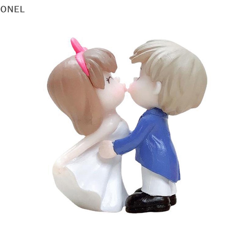 Onel Mới Tượng Cặp Đôi Tình Nhân mini Dễ Thương Trang Trí Khu Vườn Cổ Tích vn