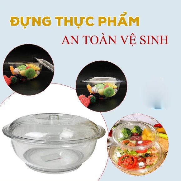 Âu tô cơm, đựng canh nhựa meka trong xuốt Việt Nhật 2 size