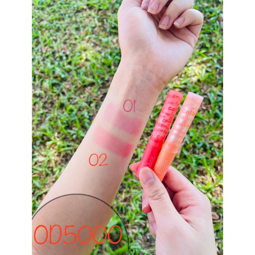 Son dưỡng môi Odbo Collagen Lip Shine có màu cho đôi môi hồng hào căng mọng OD5000