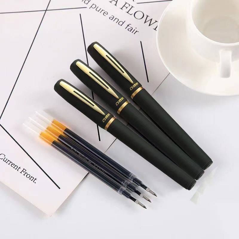 Bút Bi Mực Đen Ngòi 1.0mm Ngòi 0.5mm Nhanh Khô