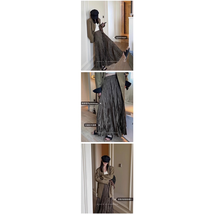 Chân Váy Xếp Ly Lưng Cao Dáng Chữ a Phong Cách Thời Trang Mới 2023