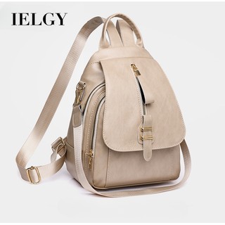 Ielgy ba lô du lịch da pu cỡ lớn đa năng