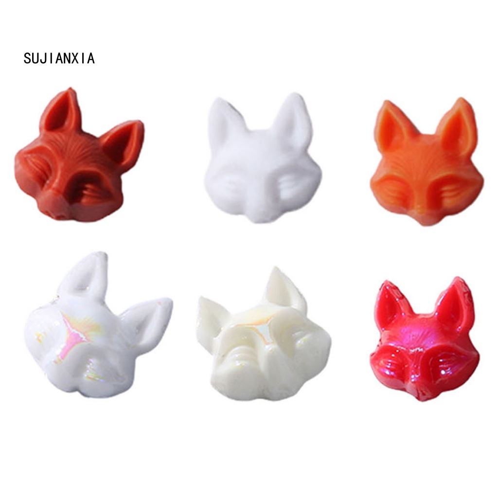 Giày Thể Thao sujianxia sujianxia Năng Động Hợp Thời Trang| Set 30 Phụ Kiện Trang Trí Móng Tay Hình Đầu Cáo 3d Sống Động