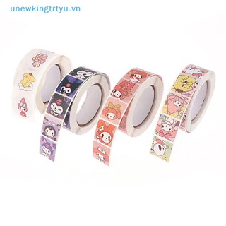 SANRIO Cuộn 500 sticker Dán Trang Trí Quà Tặng Hình hello kitty cinnamoroll
