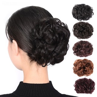 Kẹp Tóc Giả Xoăn Ngắn Bồng Bềnh Xinh Xắn Cho Nữ Búi tóc giả cho nữ Koty Beauty, tóc búi xoăn, búi tròn