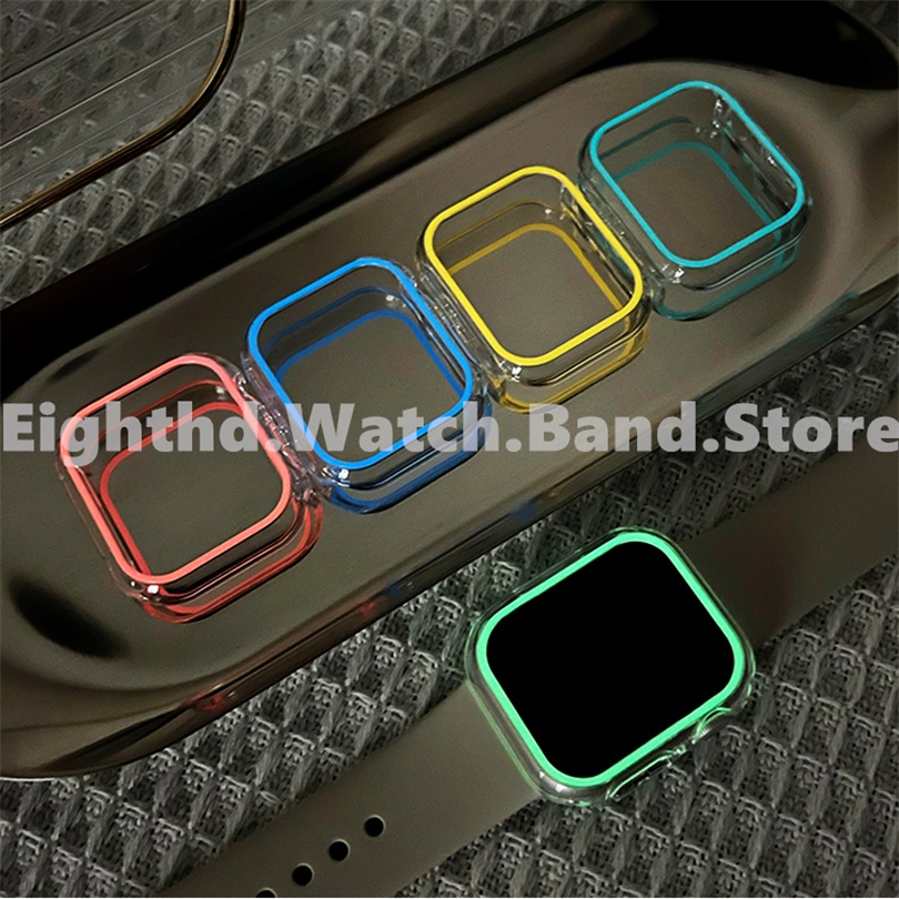 Dây Đeo Đồng Hồ Dạ Quang Bằng pc Cho apple watch ultra 2 ultra series 9 8 7 6 se 5 4 3 2 1 size 49mm 41mm 45mm 44mm 42mm 40mm 38mm