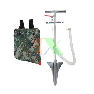 Xẻng bón phân dạng Túi TMP-03A, Dụng cụ bón phân Inox đeo lưng, Máy bón phân