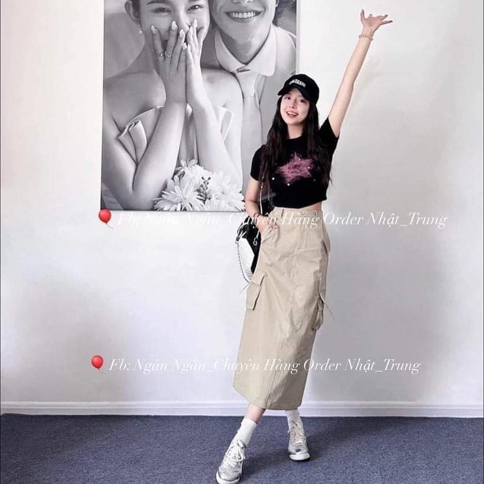 Chân váy Gu 3 màu 222-346047 + 6% shopee