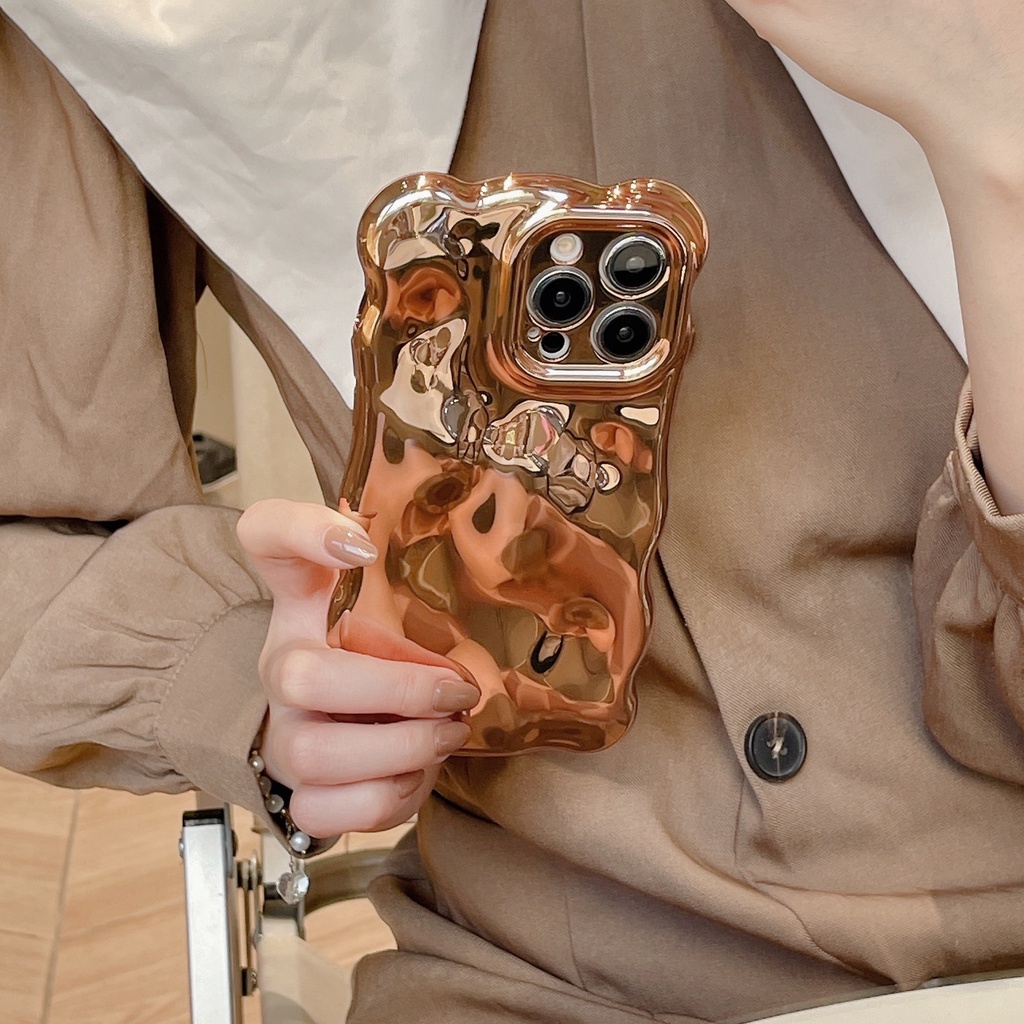 Ốp Điện Thoại Mạ Điện Họa Tiết Chấm Bi Cho iphone 15 promax 15 14 pro max 14pro 14 13 pro max 12 pro max 11