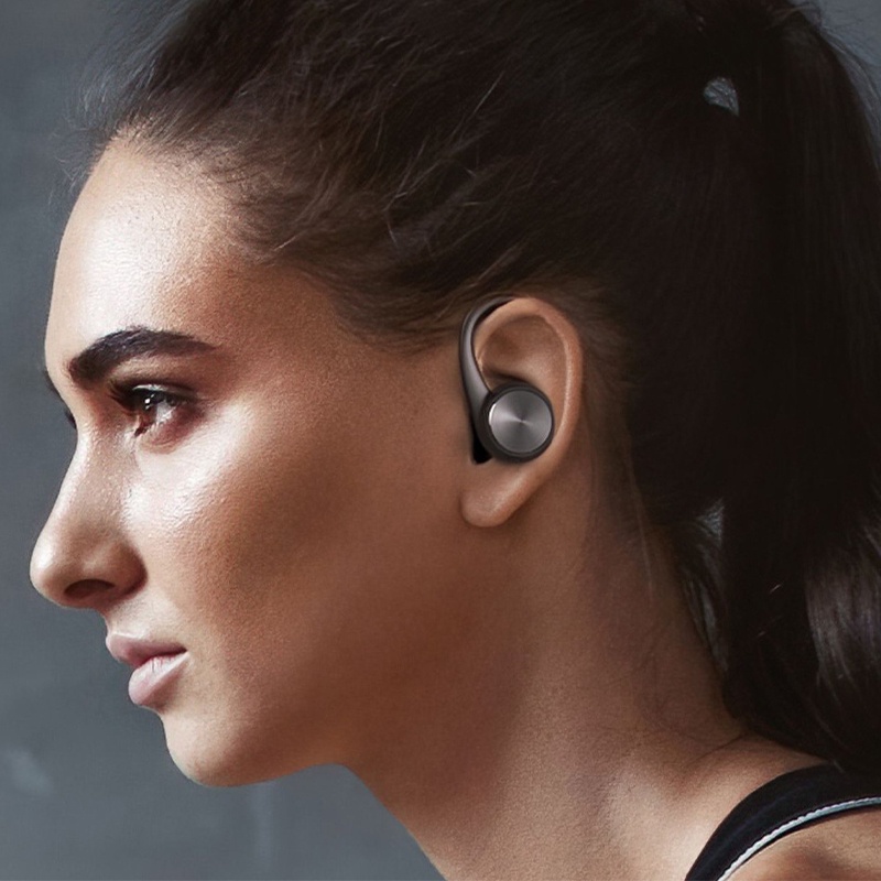 Tai Nghe bluetooth Không Dây ipx5 Móc Vành Tai Chống Thấm Nước Tiện Dụng Khi Chơi Thể Thao Điện Thoại