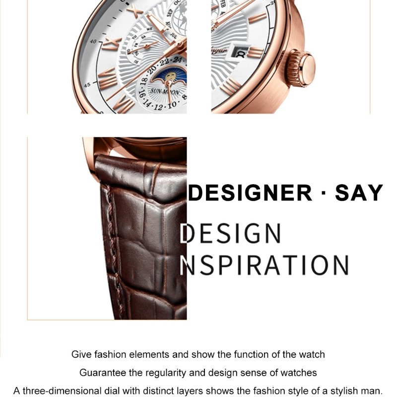 Poedagar Đồng Hồ Thạch Anh Chống Thấm Nước Trang Trí Mắt Nhỏ Thụy Sĩ Chính Hãng Cho Nam