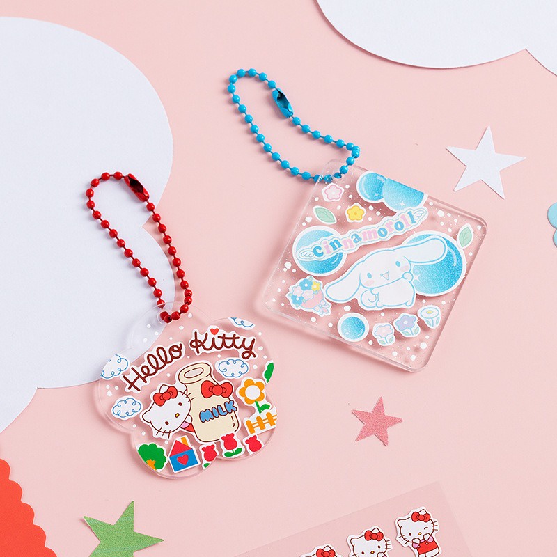 SANRIO Sticker Dán Trang Trí Sổ Tay Hình kuromi my melody pochacco / goo diy