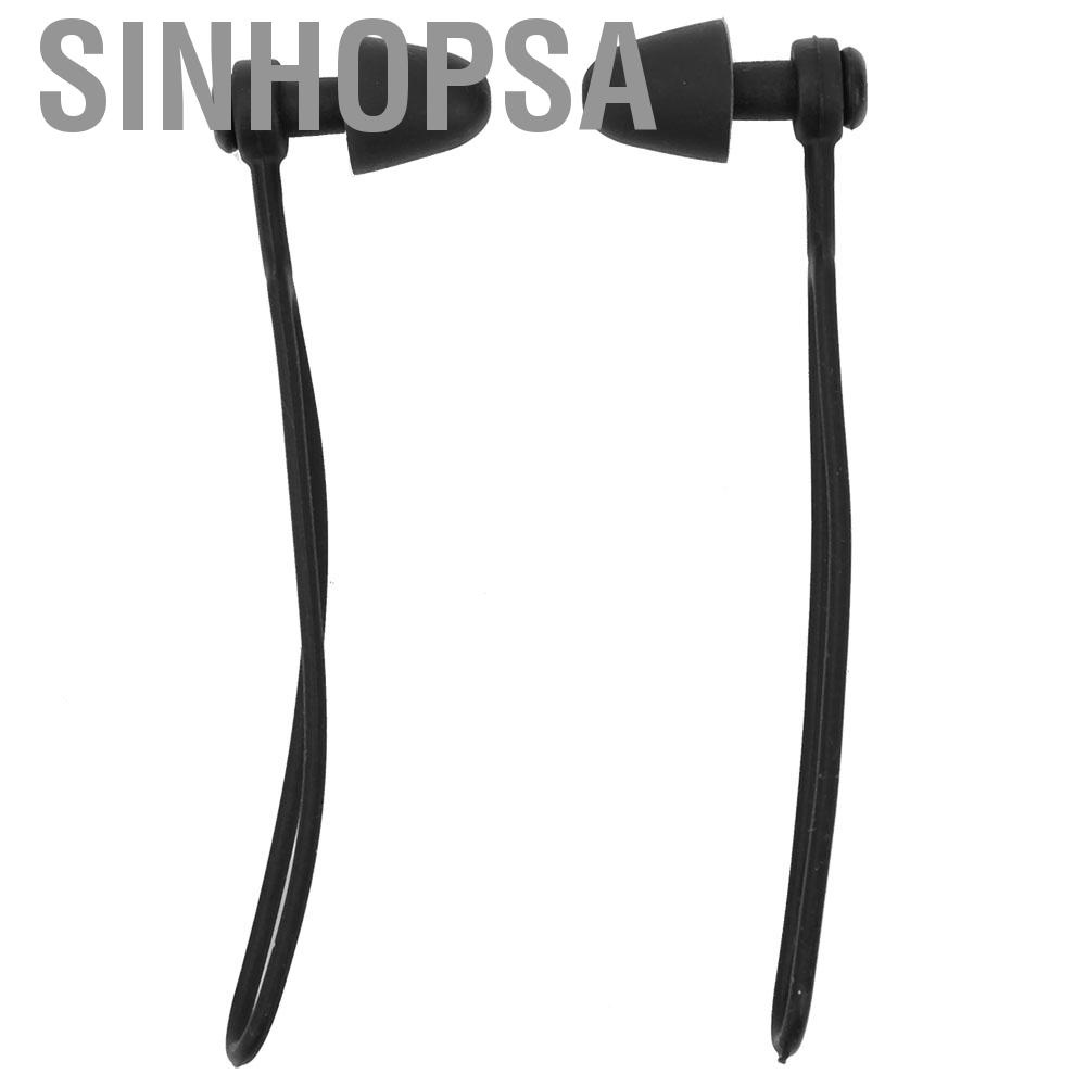 Sinhopsa Anti-lost Swimming Earplugs Waterproof Noise Reduction Soft Silicone EarPlugs with Rope for Sleeping Ears Protection