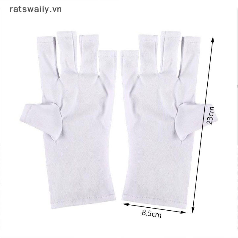 1 Cặp Găng Tay Chống Tia uv Không Xỏ Ngón Có Đèn led uv vn
