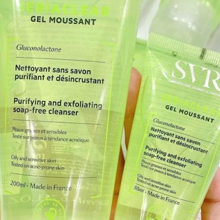 Sữa rửa mặt SVR cho da dầu, mụn 200ml.