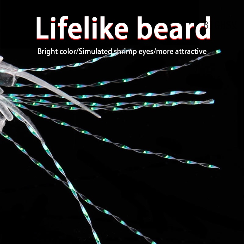 Bighsm Mồi Câu Cá Giả Hình Tôm Mềm Có Móc