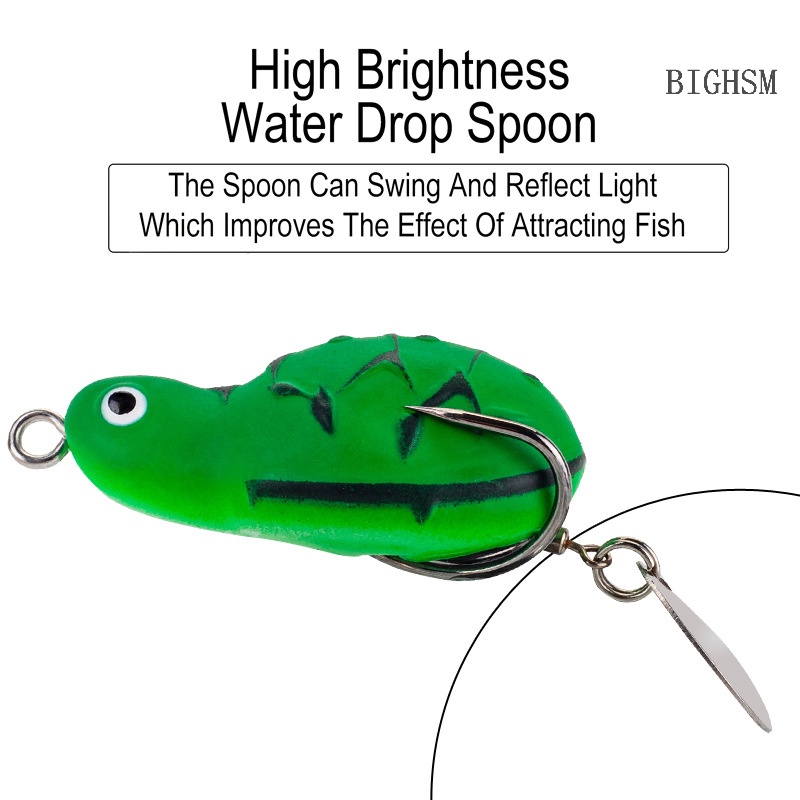 Mồi Câu Cá Giả Hình Ếch / Rùa Bằng Nhựa Mềm 4.5cm / 7.5g skk