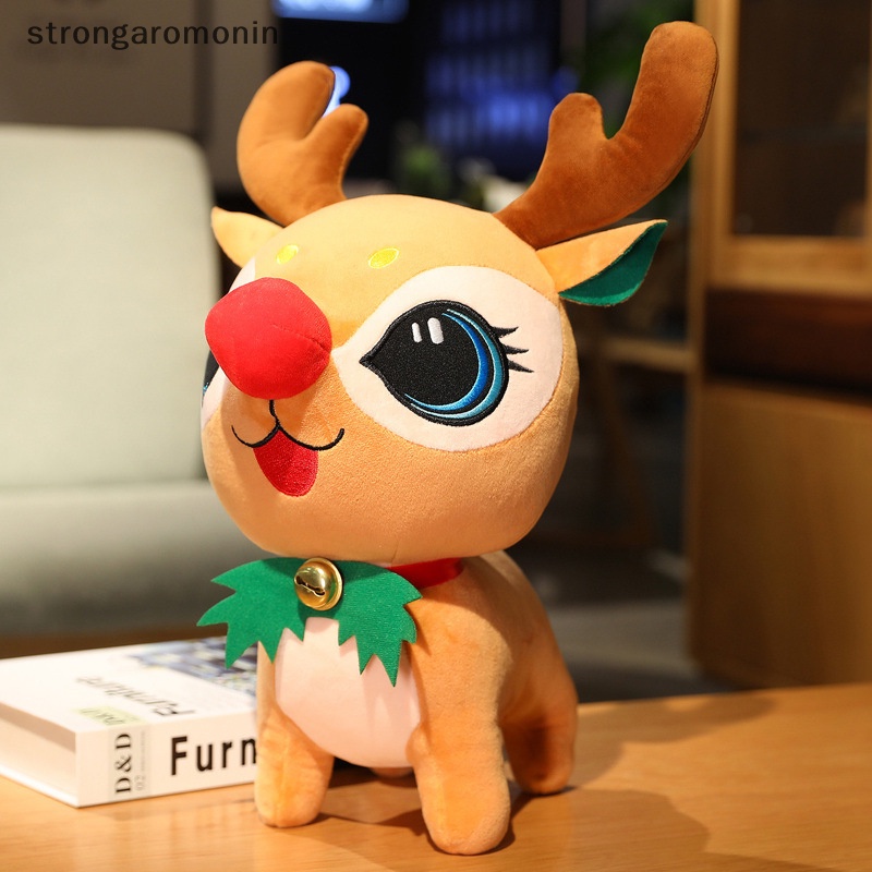 Búp Bê Nhồi Bông Hình Ông Già Noel Tuần Lộc Giáng Sinh Đáng Yêu Cho Bé Gái