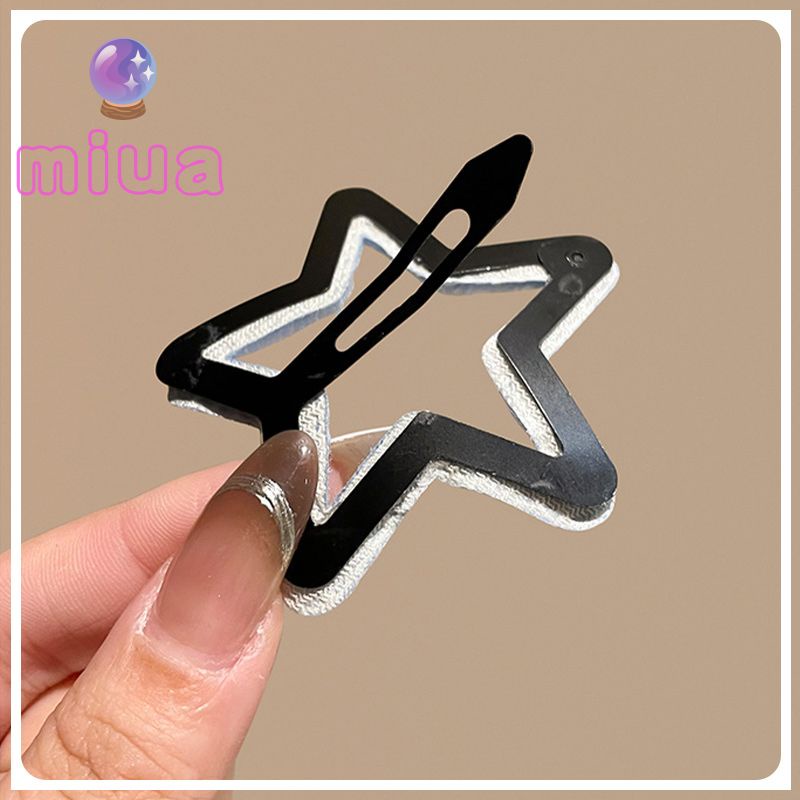 Miu🔮Y2K Kẹp Tóc Hình Ngôi Sao Năm Cánh Nhiều Màu Sắc Dễ Thương Cho Bé Gái