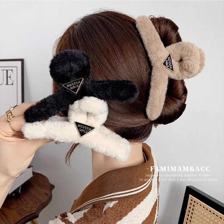 Kẹp Tóc Hình Cá Mập Bằng Lông Nhung Thời Trang Thu Đông Mới 2023 Dành Cho Bạn Nữ