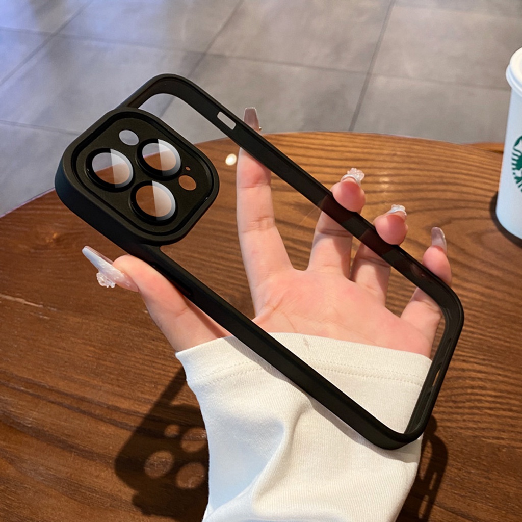 Mới Ốp Điện Thoại silicone Trong Suốt Chống Sốc Cho iphone 15 pro max 14 pro max