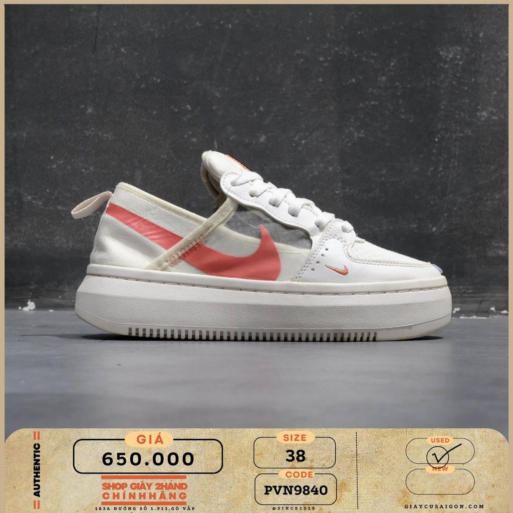 Giày 2hand Nike Court Vision Alta White Magic Ember CW6536 SIZE 38 PVN