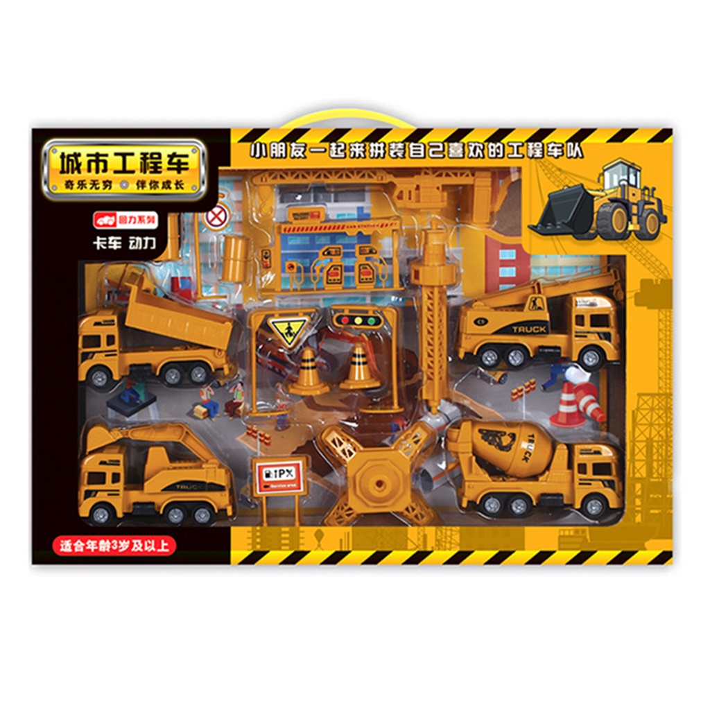 Bộ Đồ Chơi Xe Tải Xây Dựng Cho Bé
