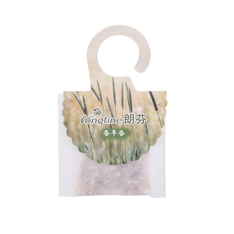 1 Túi thơm hương thiên nhiên khử mùi thơm phòng, tủ quần áo, xe hơi có móc treo 7.5x7.5cm