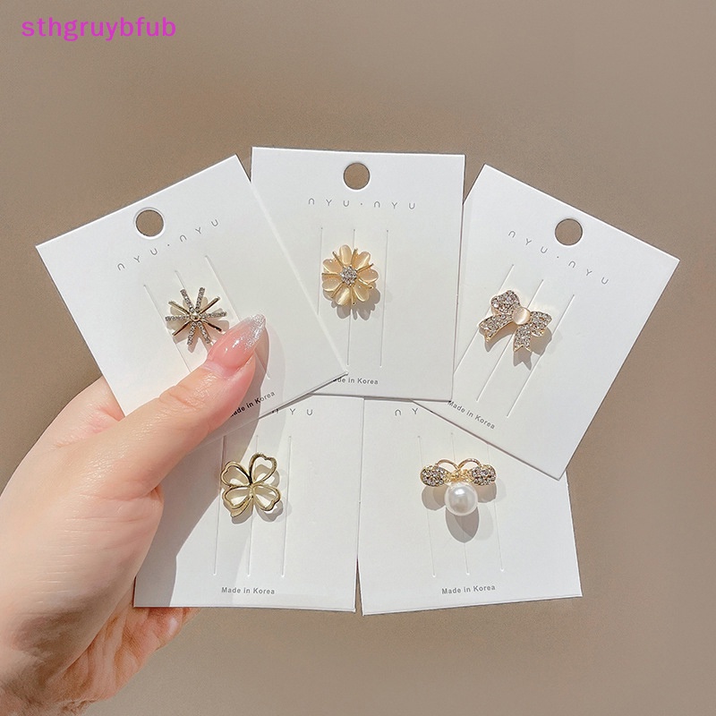Sthb Ghim Cài Áo Hình Nơ Hoa Bằng Kim Loại Cố Định Chống Lóa Thời Trang Cho Nữ vn