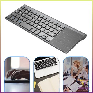 Thin 2.4Ghz Usb Wireless Mini Keyboard With Number Touchpad Numeric Keypad [A/2]