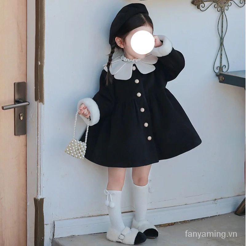 Mới Áo Khoác Len Dày Dặn Phong Cách Hàn Quốc Thời Trang Thu Đông 2023 Cho Bé Gái zv7f