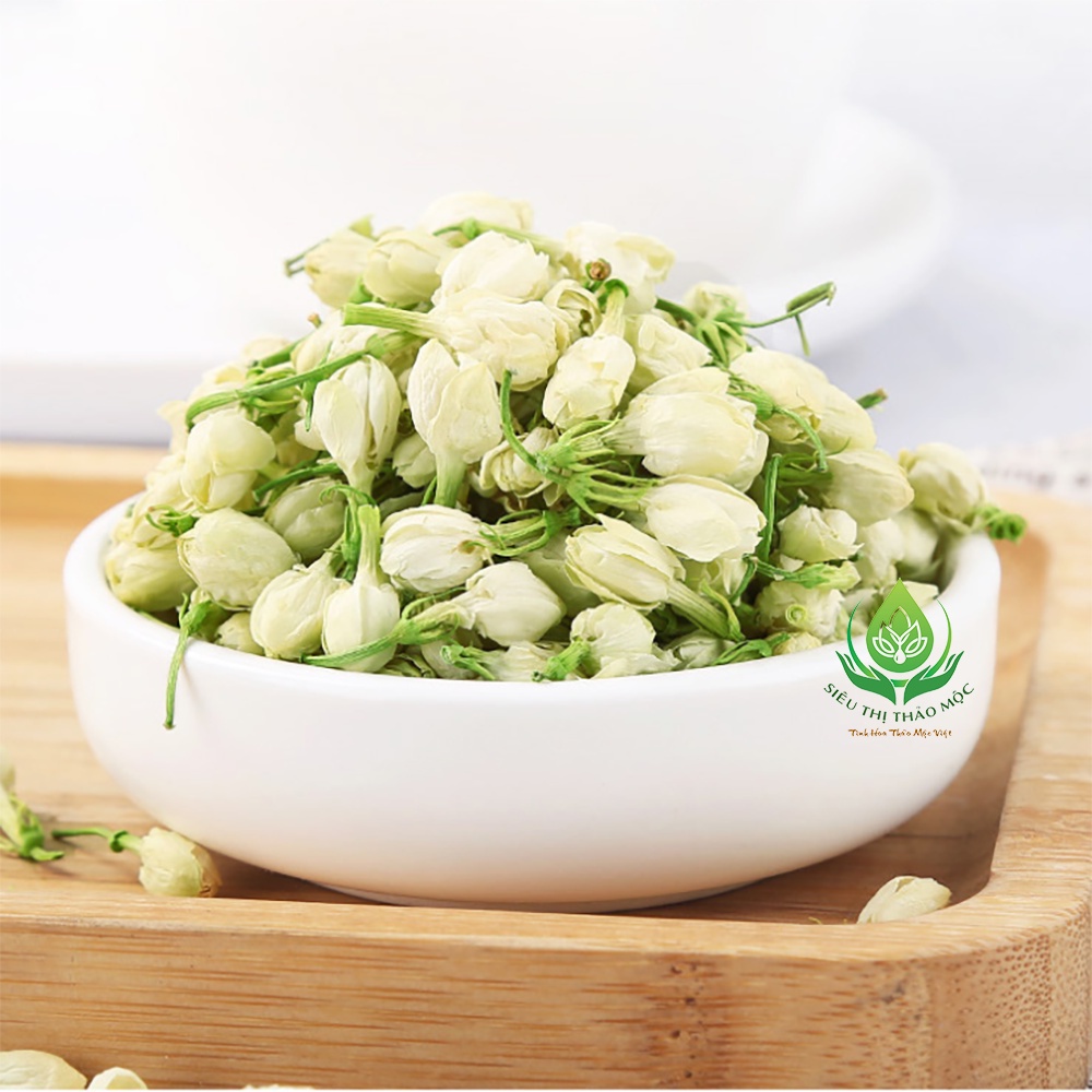 Trà Hoa Nhài  100gr Sấy Khô Nguyên Bông Trắng Đẹp