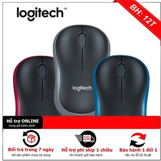 Chuột không dây Logitech M185 dễ cầm nắm, bấm rất êm và nhạy, lướt chuột mượt mà
