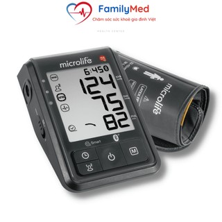 Máy đo huyết áp bắp tay Microlife B6 Advanced Connect kết nối Bluetooth, cảnh báo rung nhĩ, đột quỵ chỉ với 1 lần đo